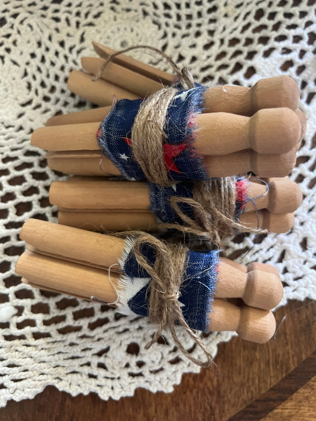 Vintage clothes pin bundle